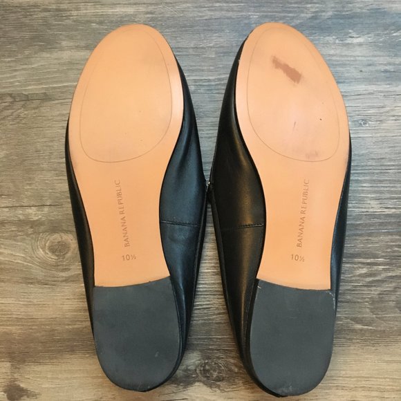 Banana Republic Black Demi-Studded Black Loafers - Picture 5 of 7